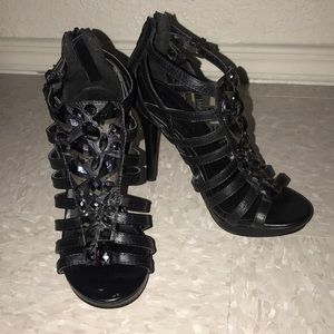 Wild Diva Bejeweled Shoes